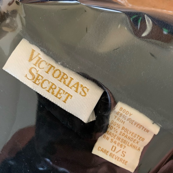 vtg Victoria's Secret Velour Sheer Black Floral Robe Gold Label Women's one size - Picture 2 of 12